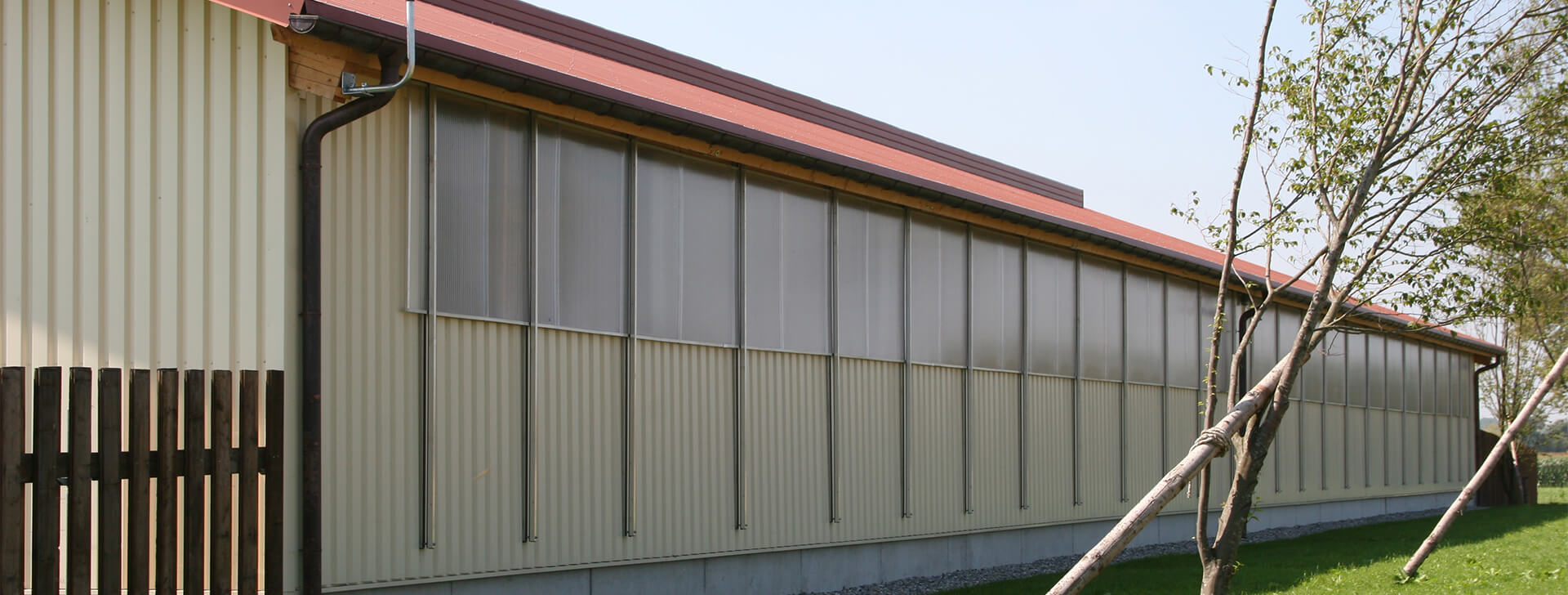 Lighting and ventilation in the wall - Agricultural construction - WOLF System