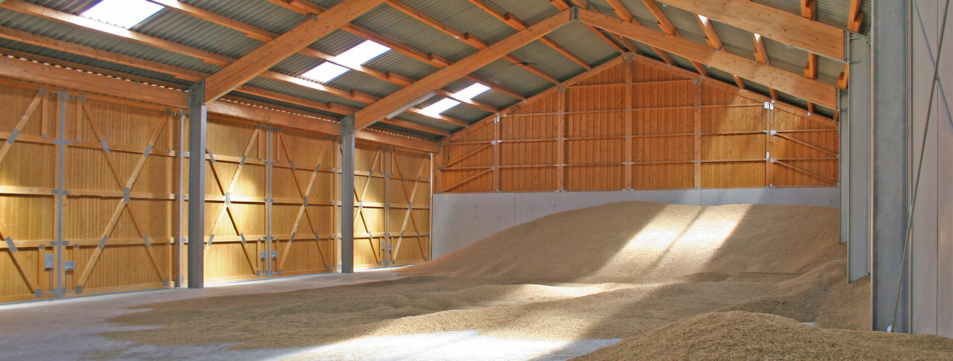 Getreidehallen - Schüttguthallen - WOLF System