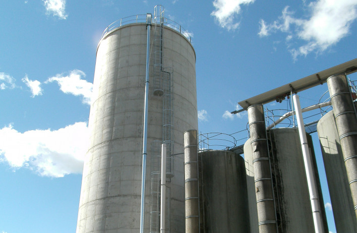 Whole grain silos - WOLF Systembau